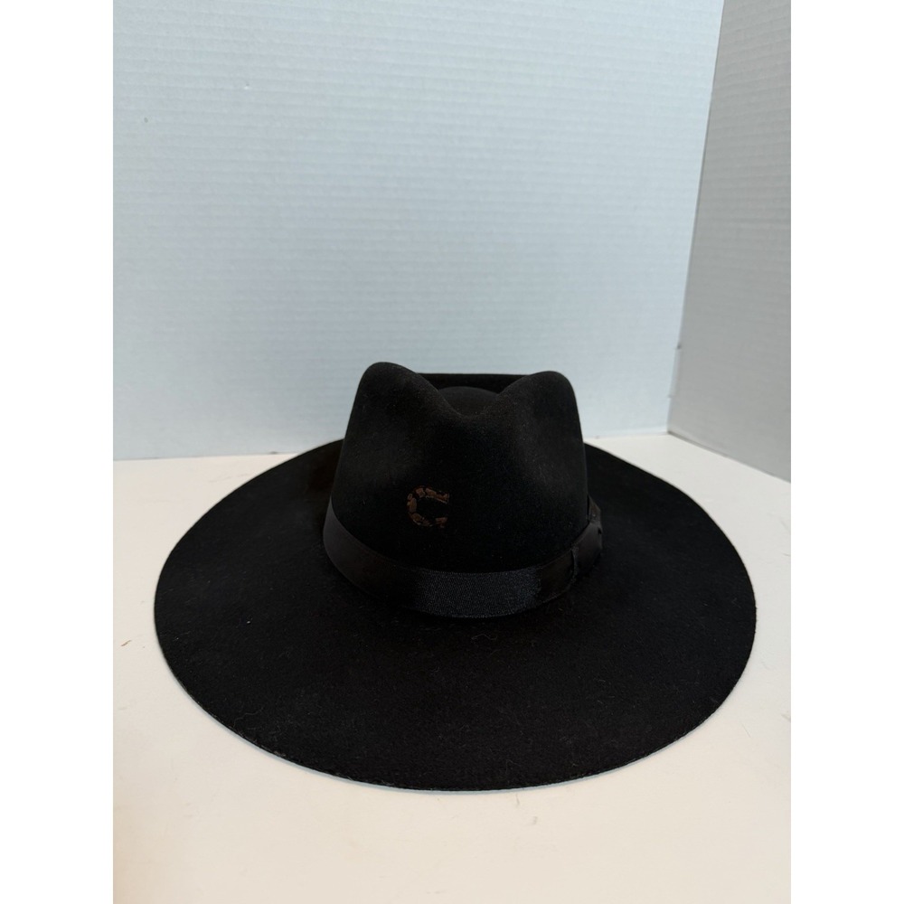 CHARLIE 1 HORSE BLACK COWBOY HAT, SIZE M